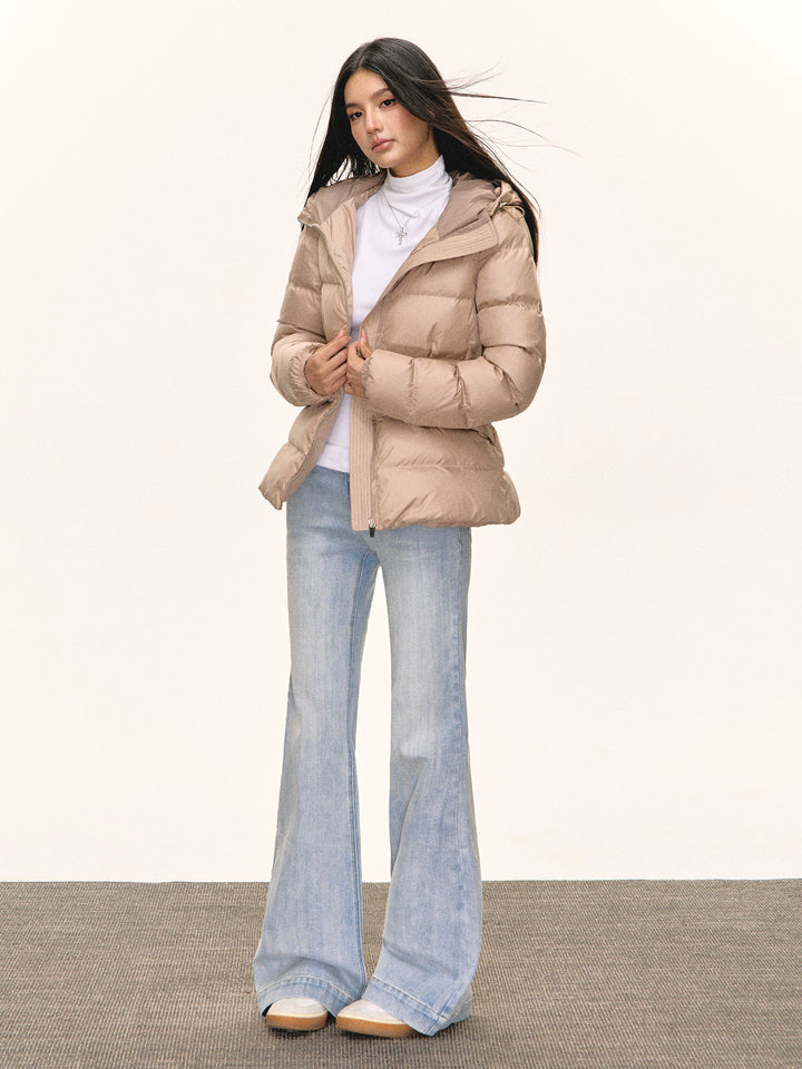 Ausgestellte Low Rise Jeanshose 