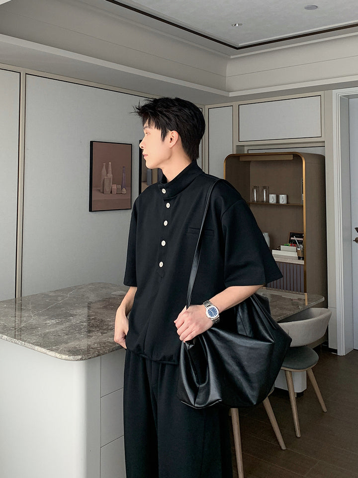 Casual Polo Shirt and Pants Set