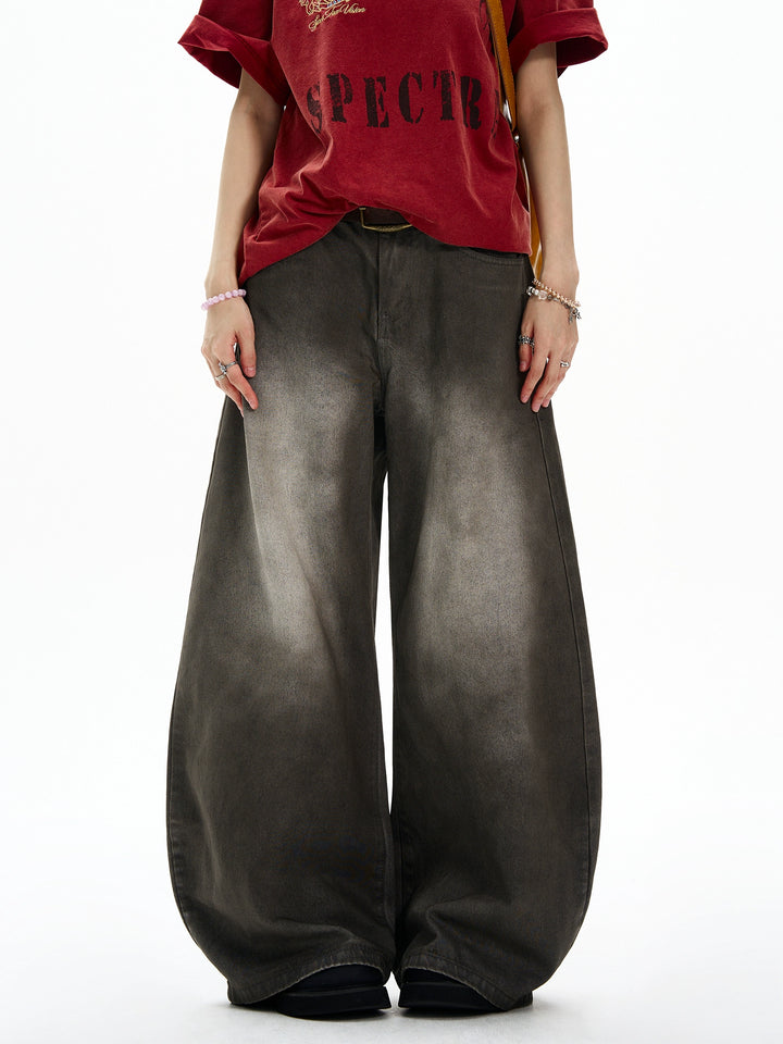 Baggy Distressed Wide Leg Pants