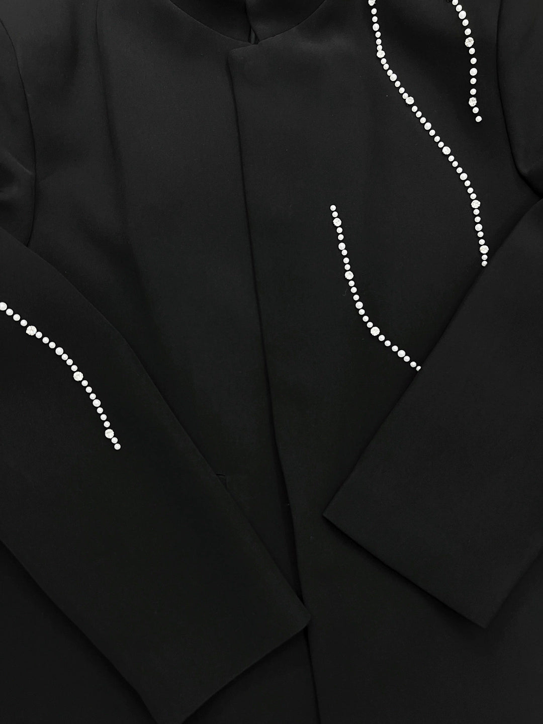 Ståkrage Beaded Kinesisk Stil Dressjakke 