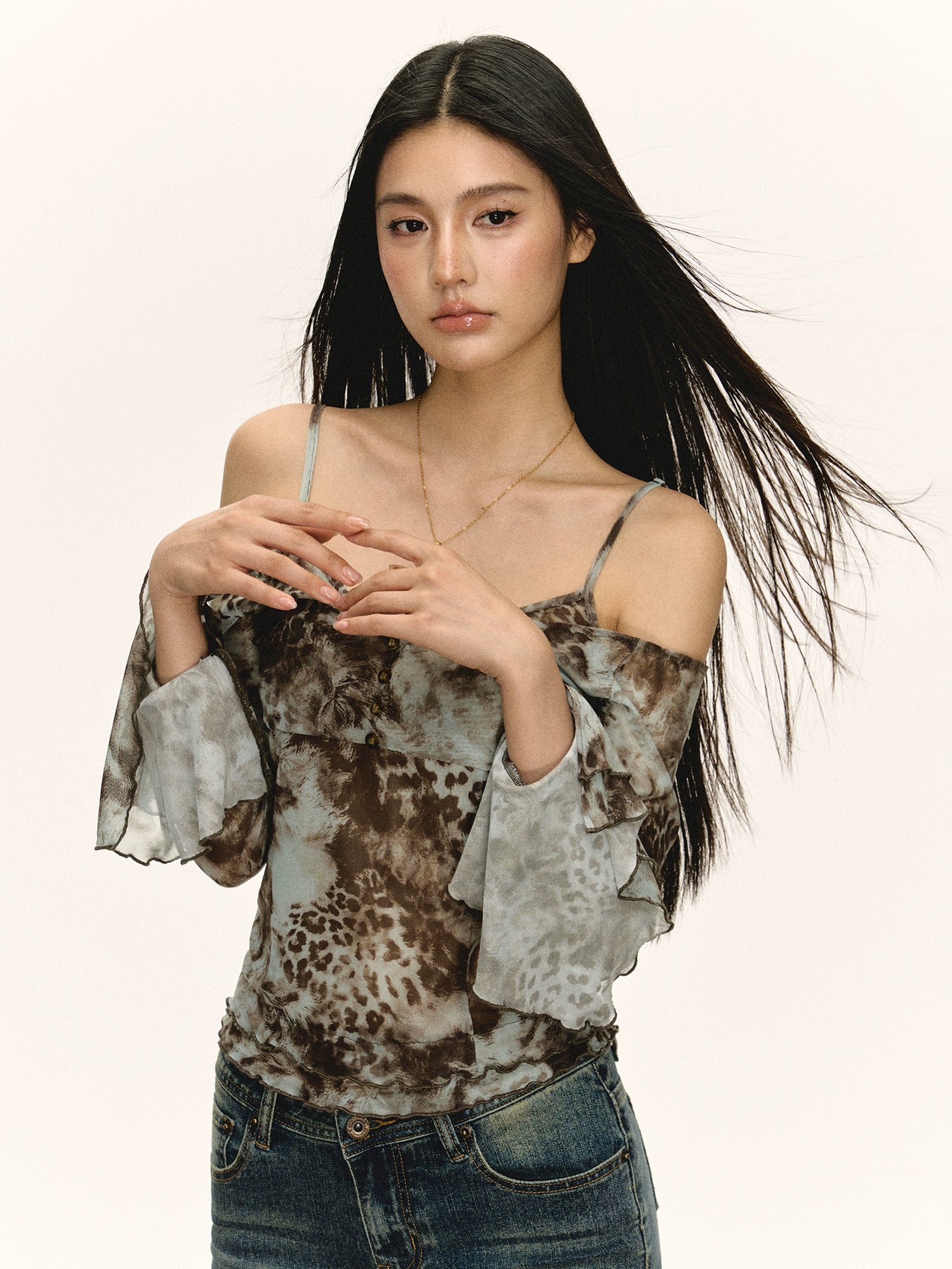 Retro Slim Long Sleeve Turtleneck Top