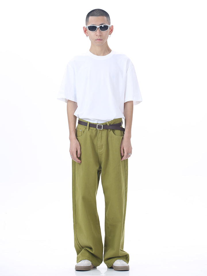 Loose Mid-Waist Wide-Leg Jeans