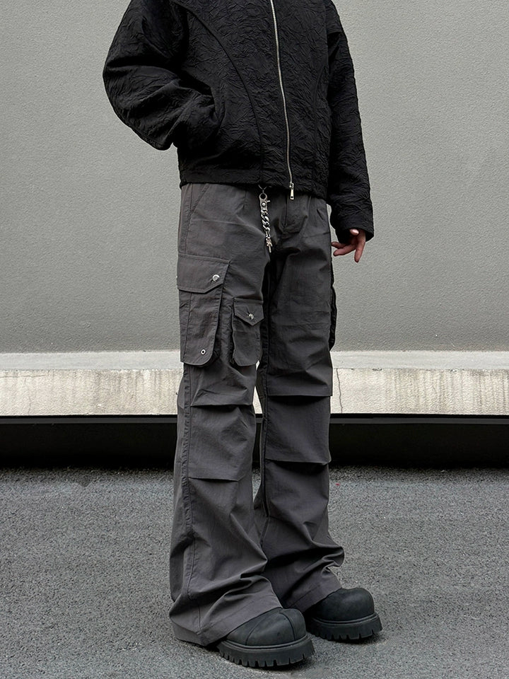 Functional Cargo Flared Pants