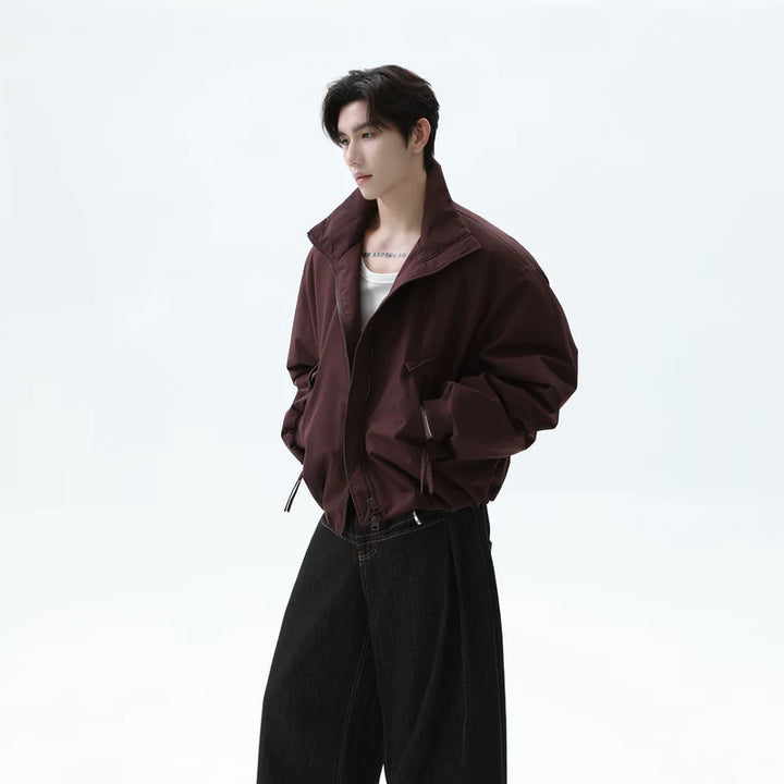 White Duck Down Stand Collar Jacket