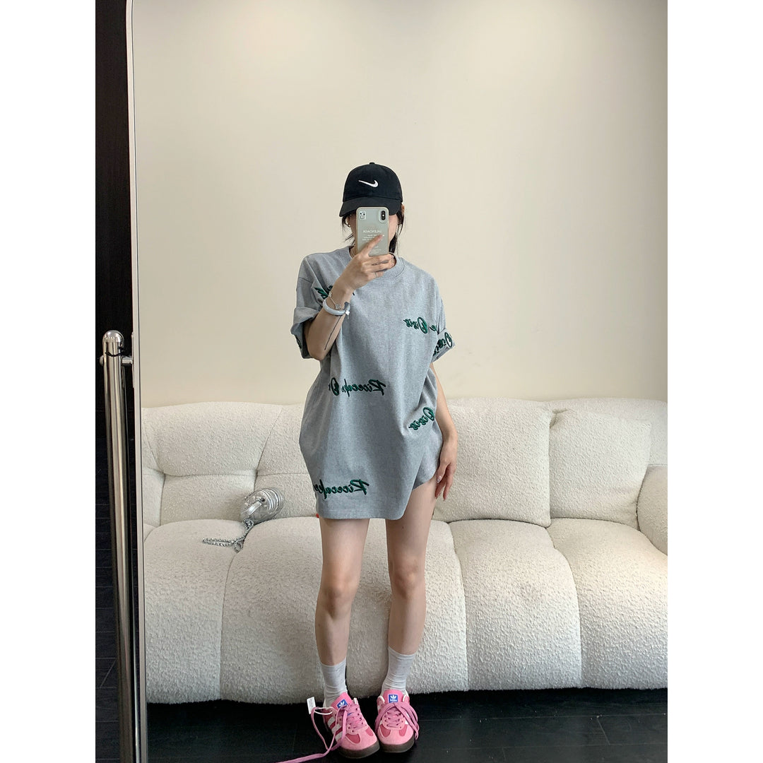 Embroidered Short Sleeve T-shirt