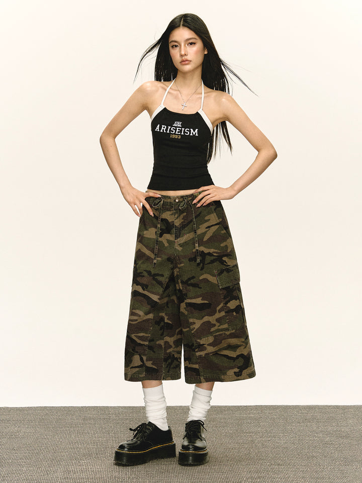 Retro Wide Leg Cargo Pants