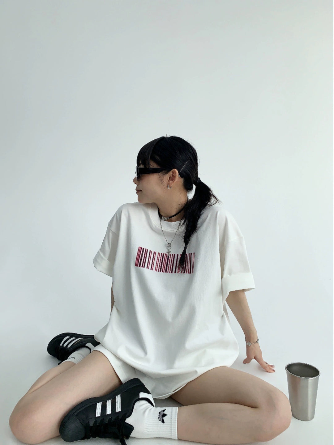 Oversized Graphic Back Print T-shirt