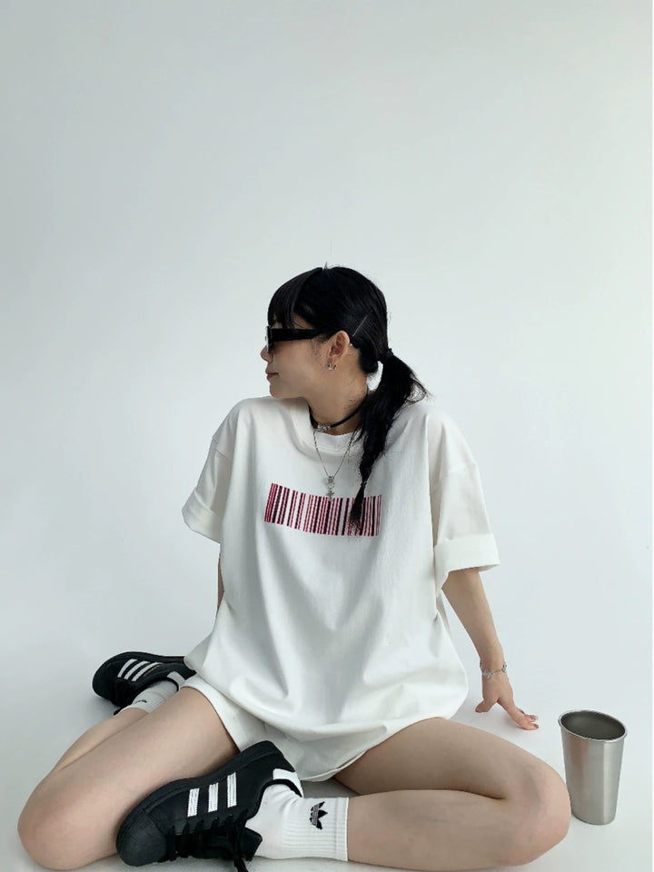 Oversized Graphic Back Print T-shirt