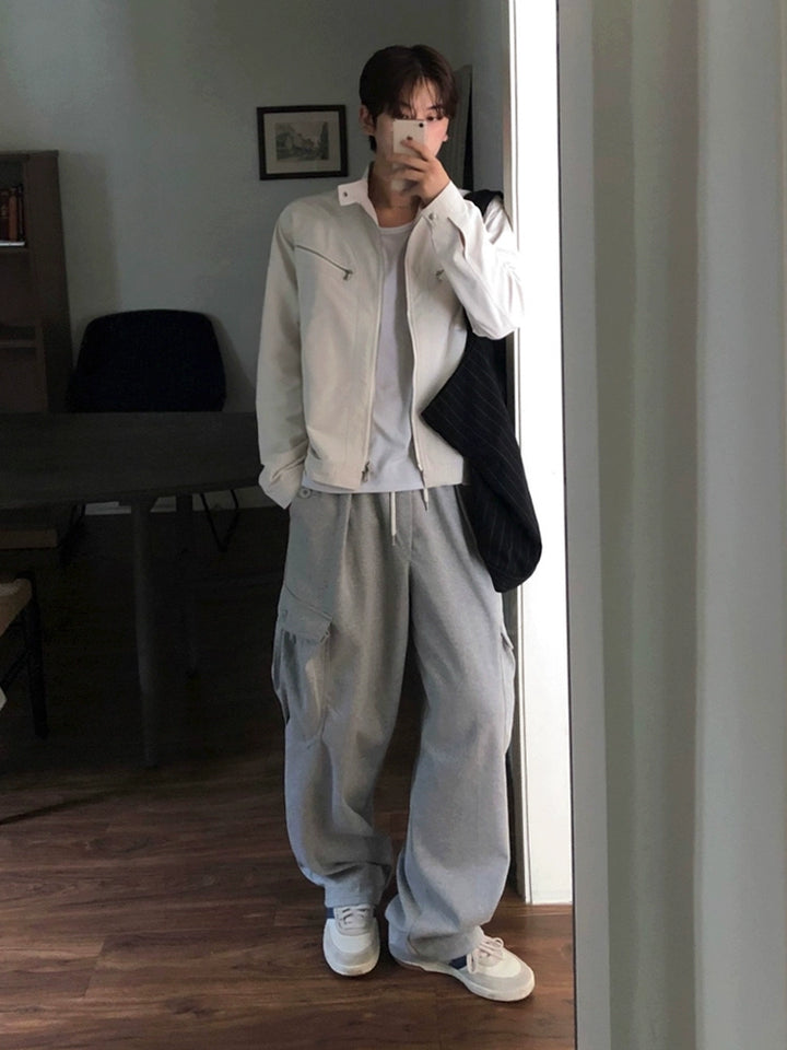 Loose Wide-Leg Cargo Casual Pants
