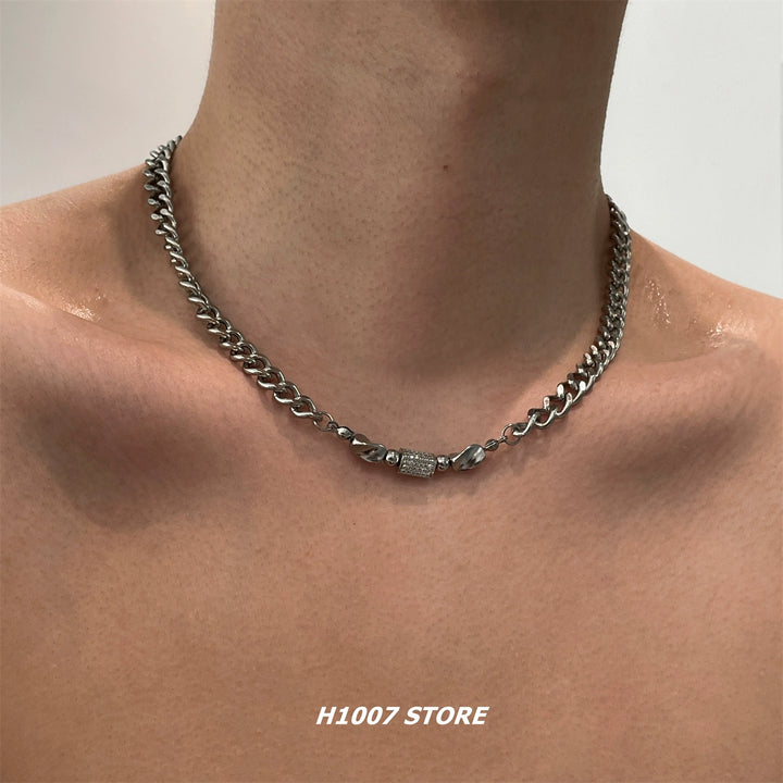 Titanium Steel Hip-Hop Chain Necklace
