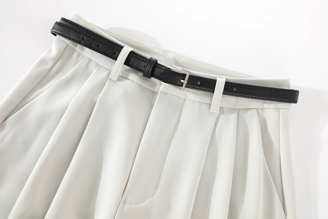High Waist Wide Leg Suit Pants