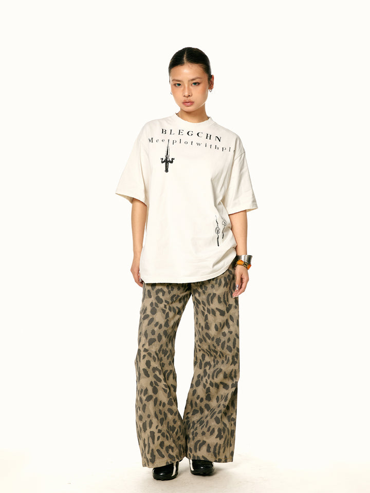 Printed Cotton Loose Fit T-Shirt