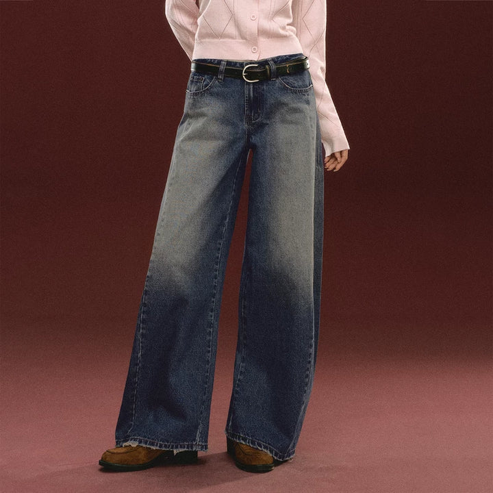 Washed Loose Wide Leg Jeans