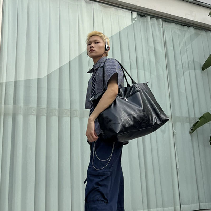 Bolsa de Lona de Rua em PU de Tamanho Grande 