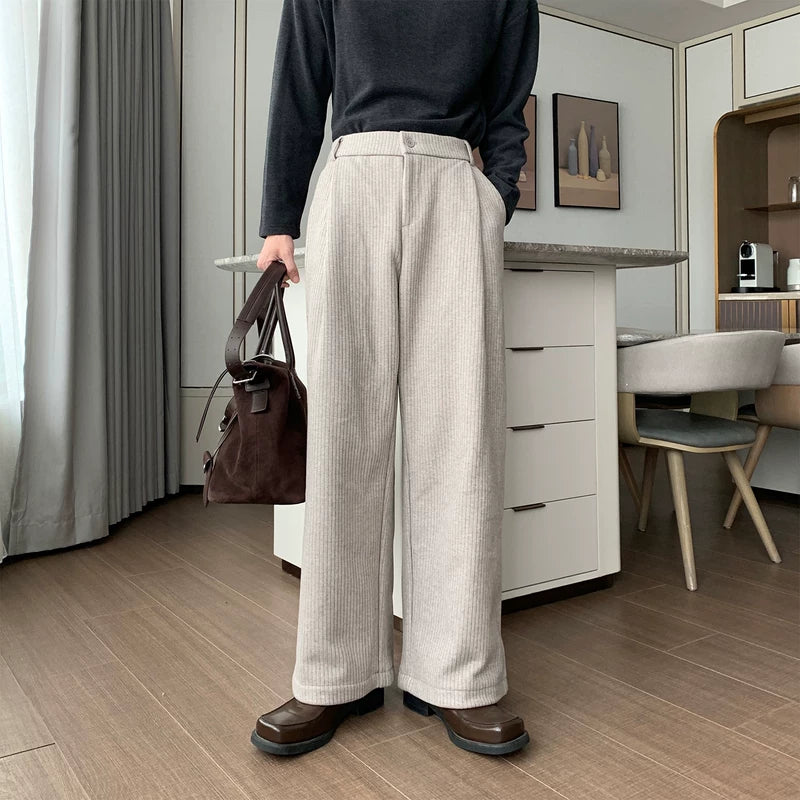 Corduroy Relaxed Fit Fleece Lined Pants