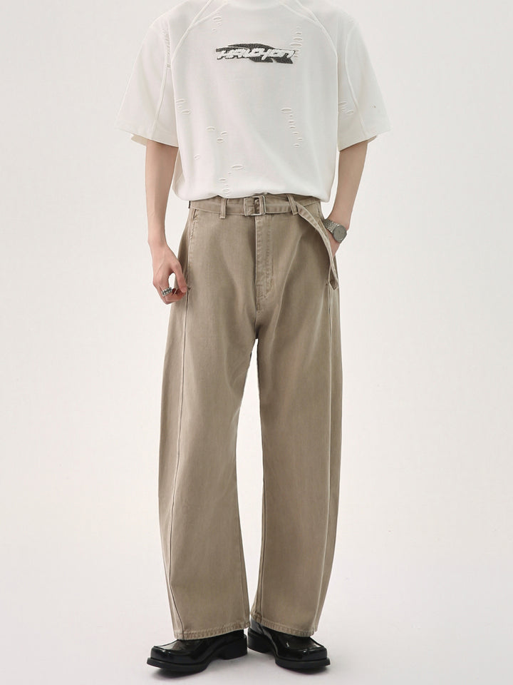 Retro Locker Sitzende Gewaschene Jeans 