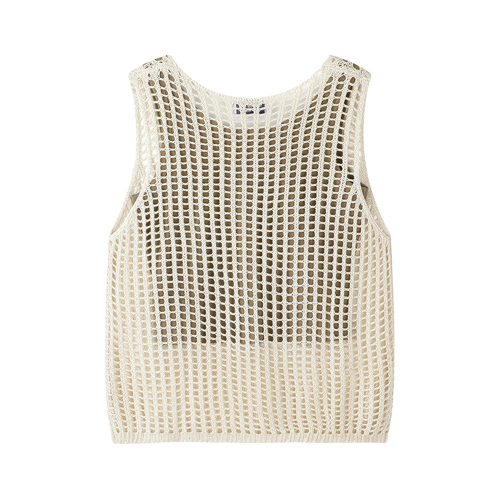 Knitted Mesh Camisole Top