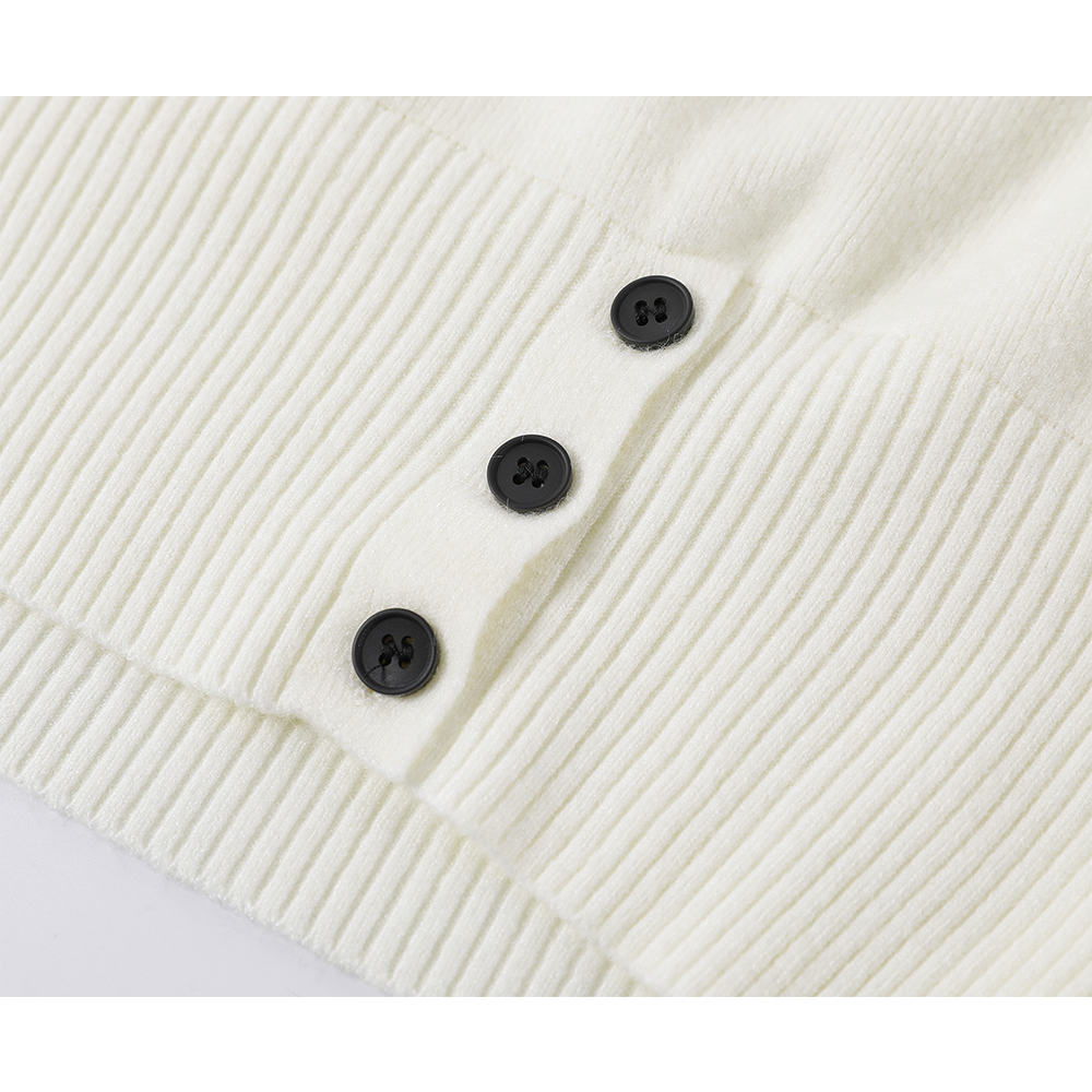 Striped Knit Patchwork Shirt Sweater