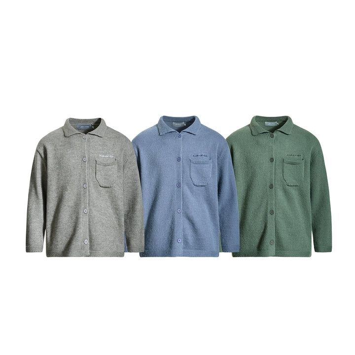 Retro Knit Button-Up Cardigan