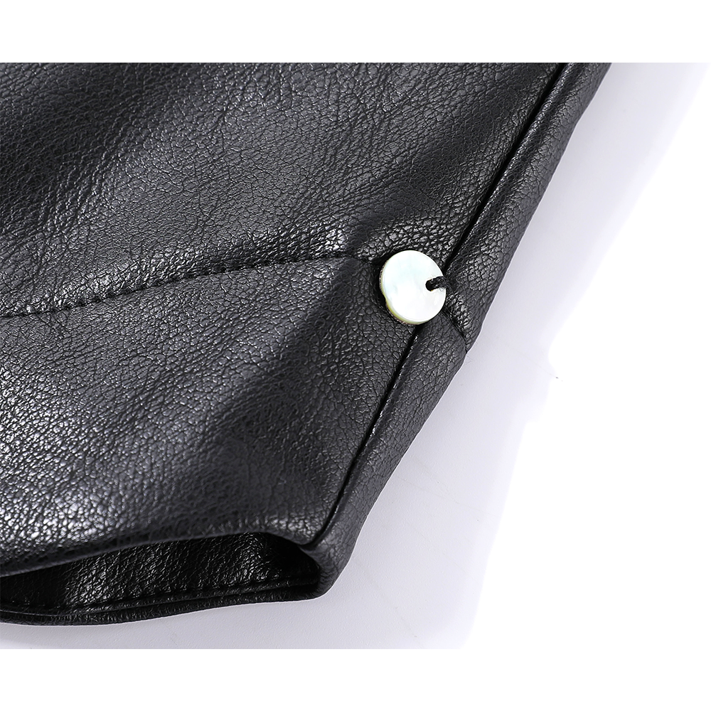 PU-läder vida casuala shorts 