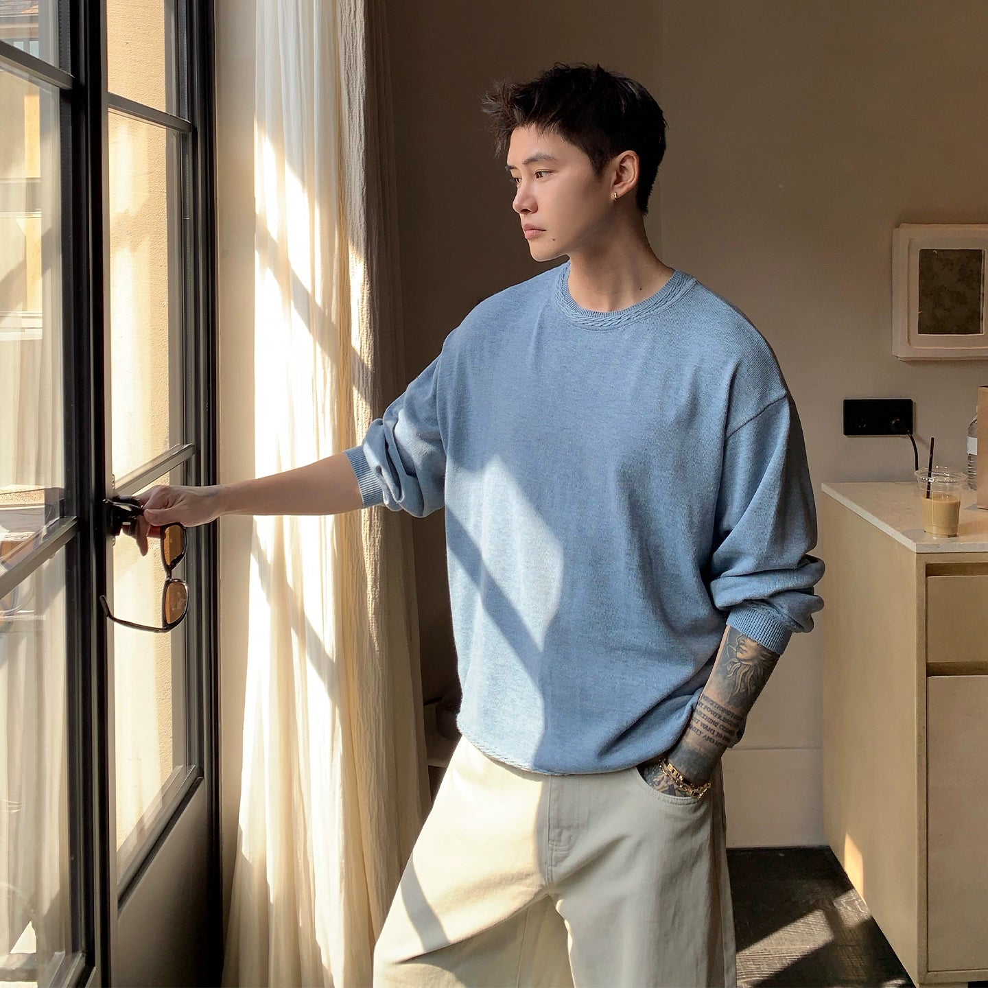 Loose Fit Long Sleeve Sweater