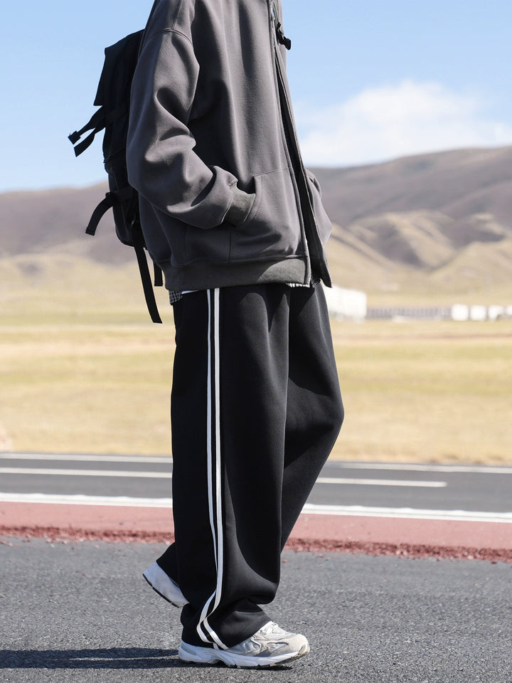 Side Stripe Straight Sports Pants