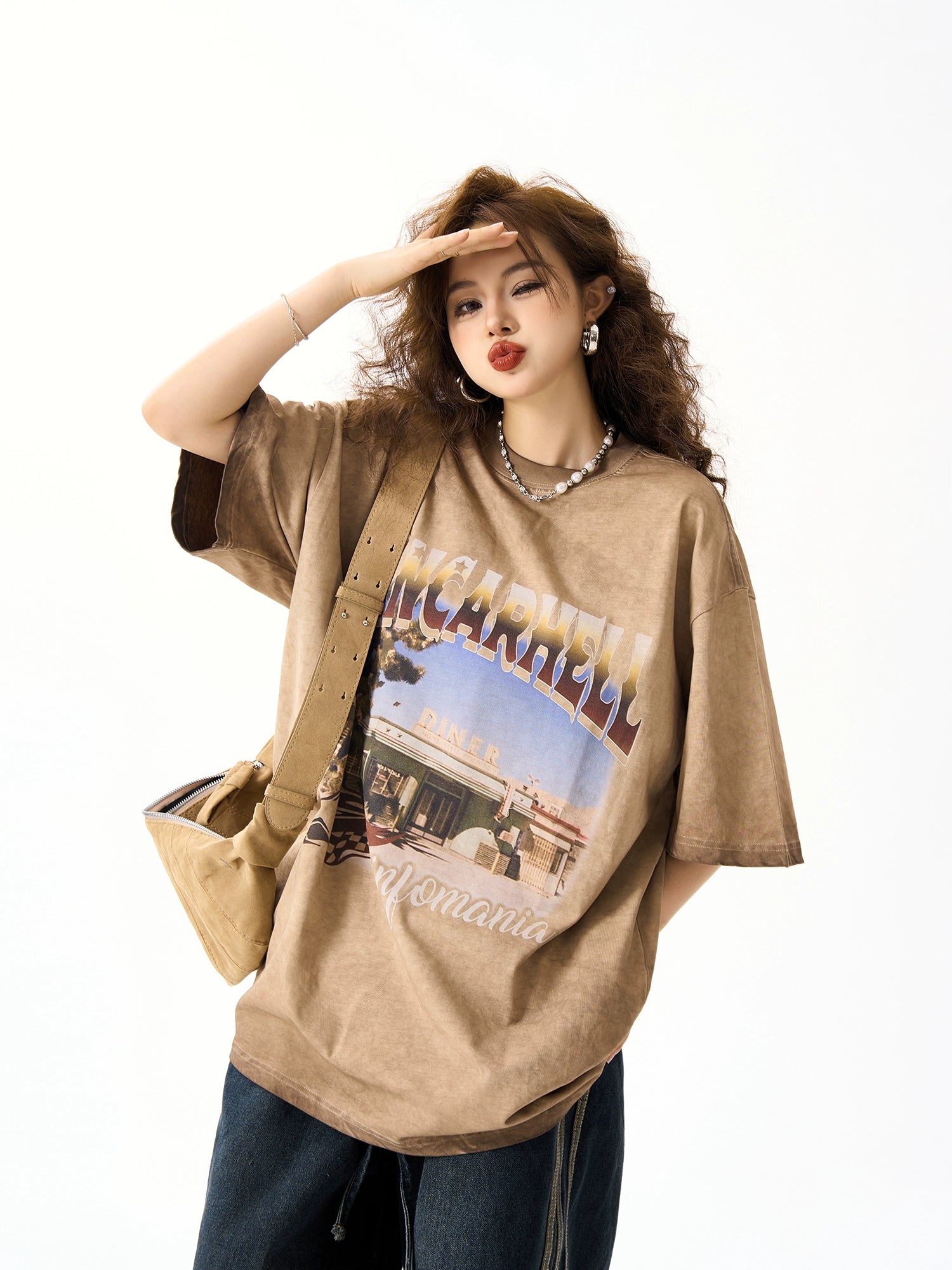 Distressed Retro Washed Graphic T-Shirt