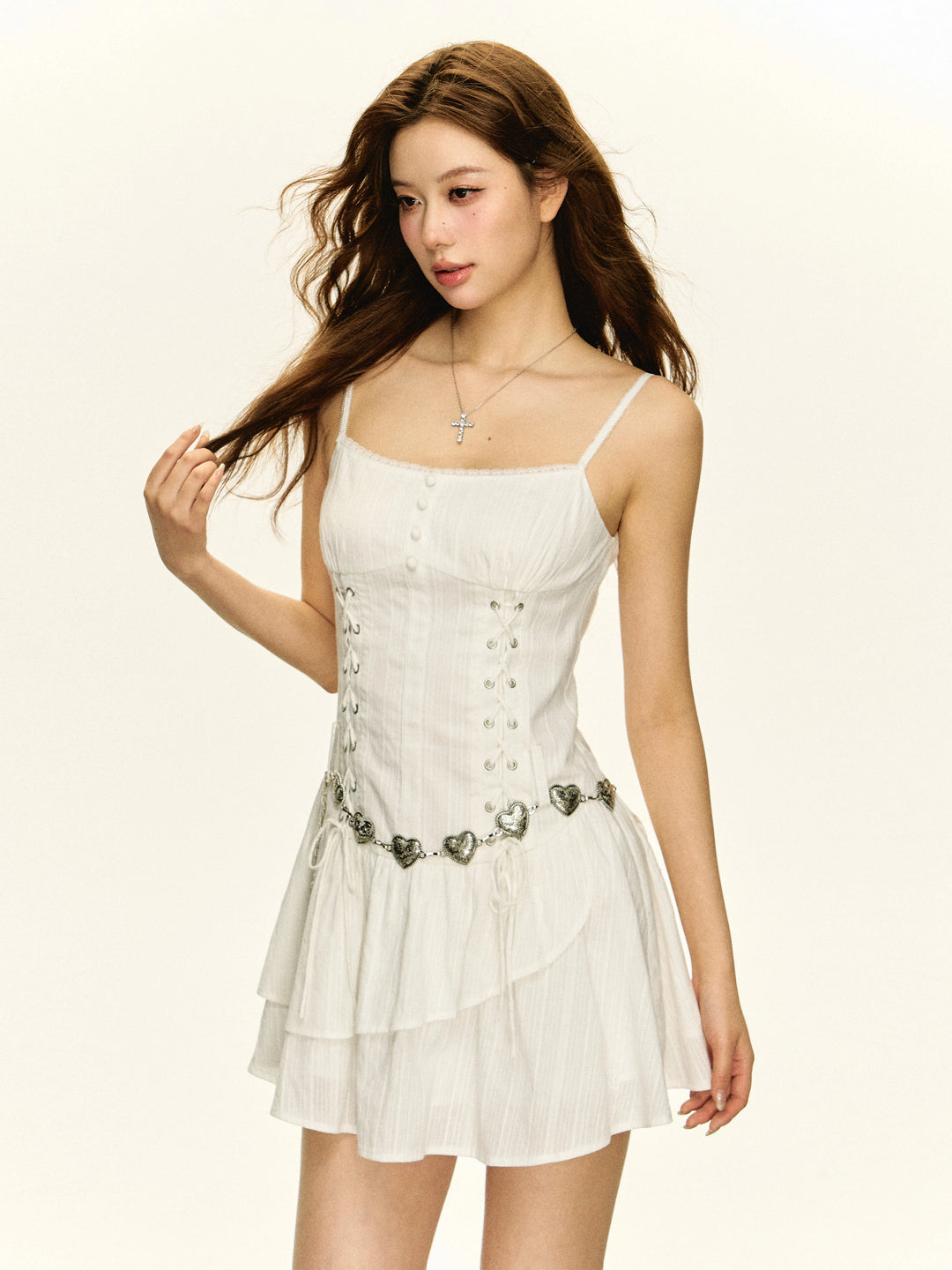 Retro Slim Fit Suspender Sundress