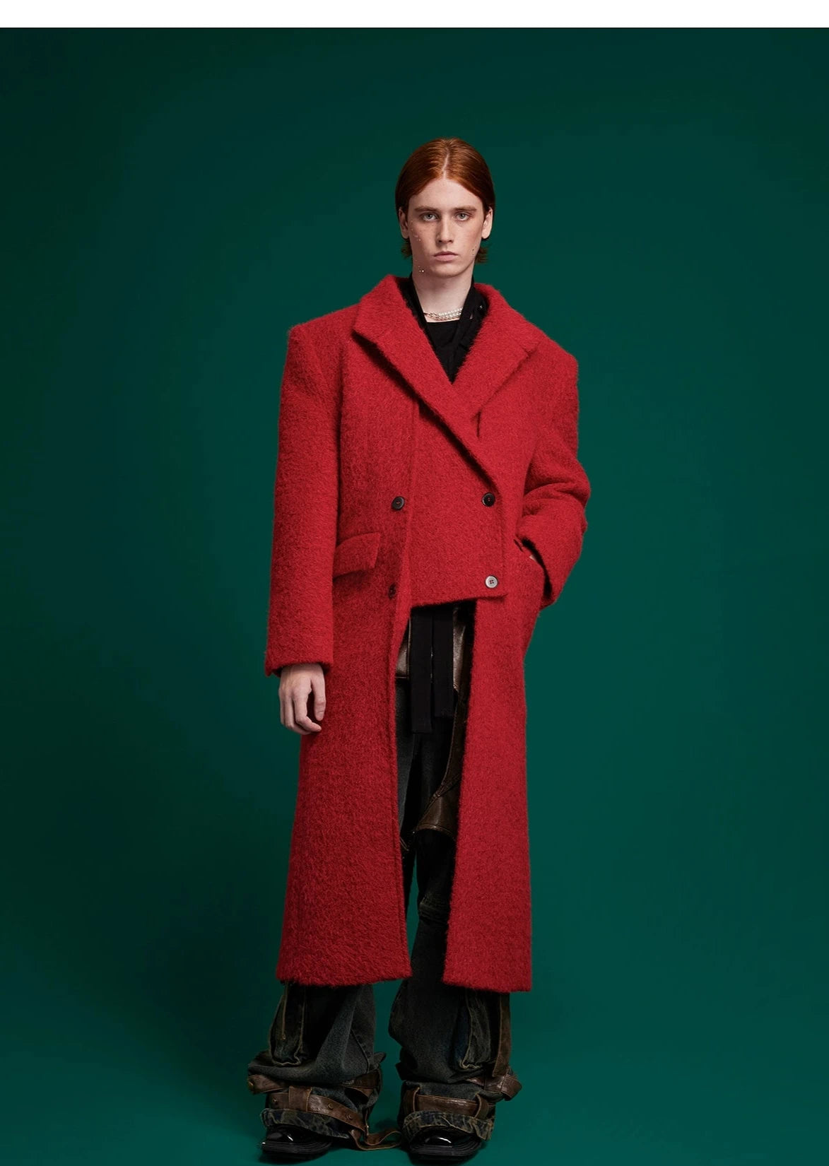 Splicing Deconstructed Wool Coat