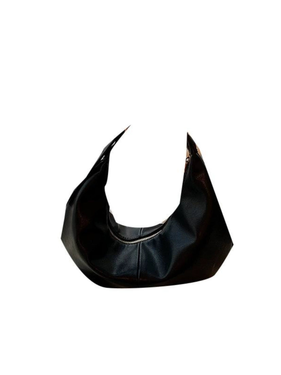 Black Leather Shoulder Bag