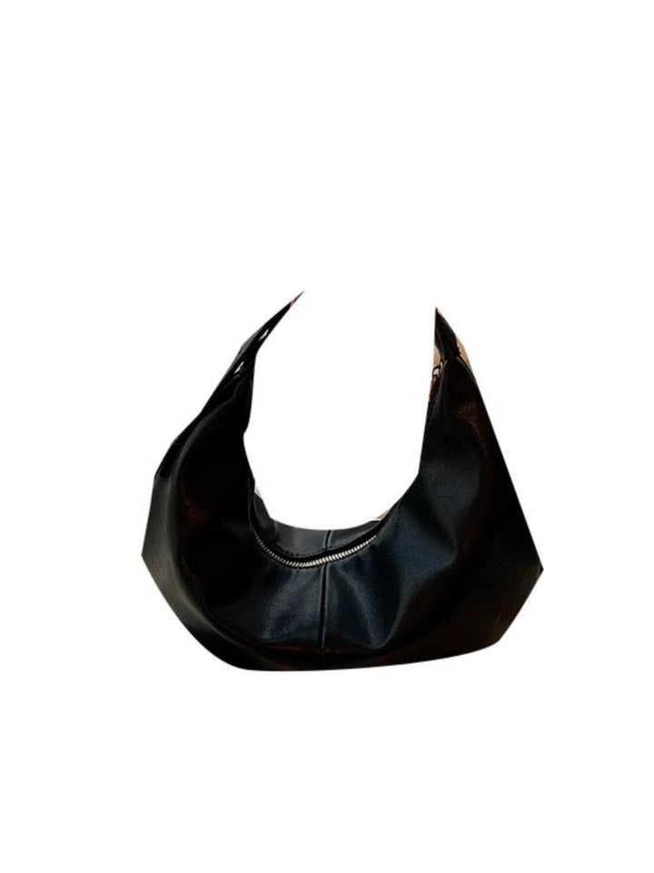 Black Leather Shoulder Bag