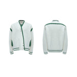 Slanted Button Knit Sweater