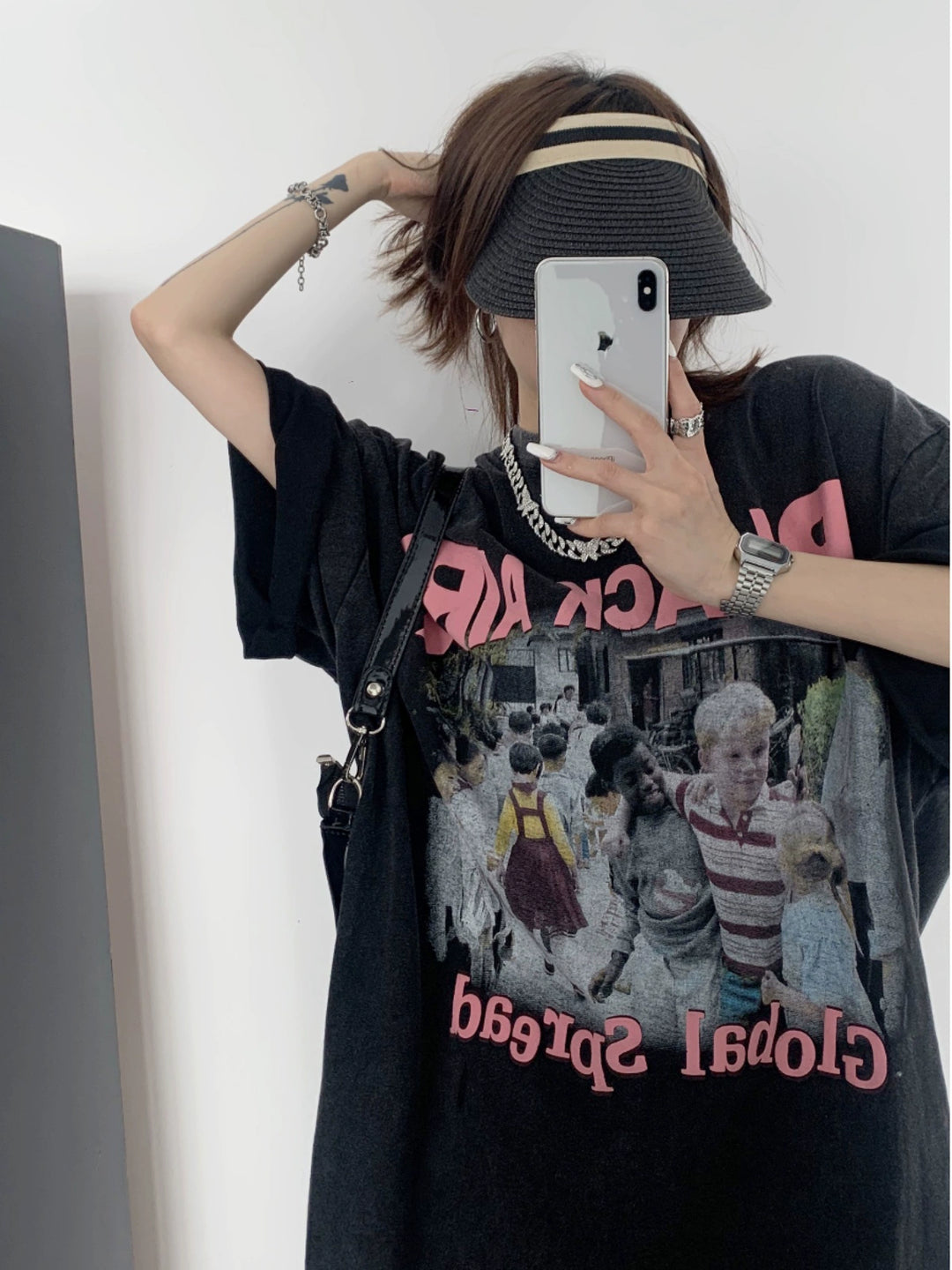 Loose Cotton Graphic T-shirt
