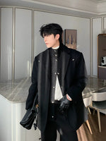 Woolen Blazer with Shoulder Pads