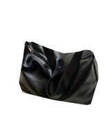 Black Leather Crossbody Shoulder Bag