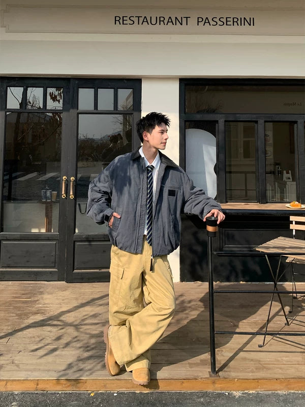 스트리트웨어 헤비 듀티 워시드 겨울 재킷 