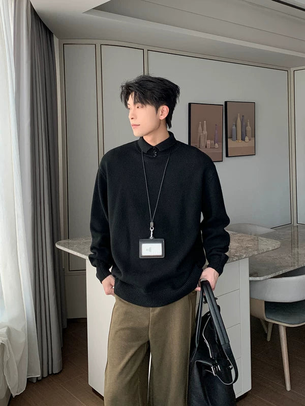 Maglione a collo alto in maglia rilassata 