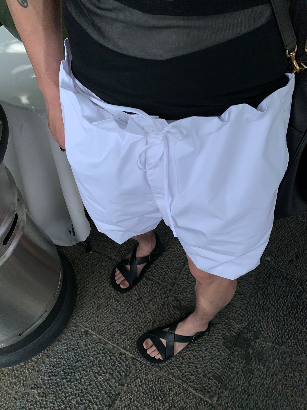 Casual Ruffled Bermuda Shorts
