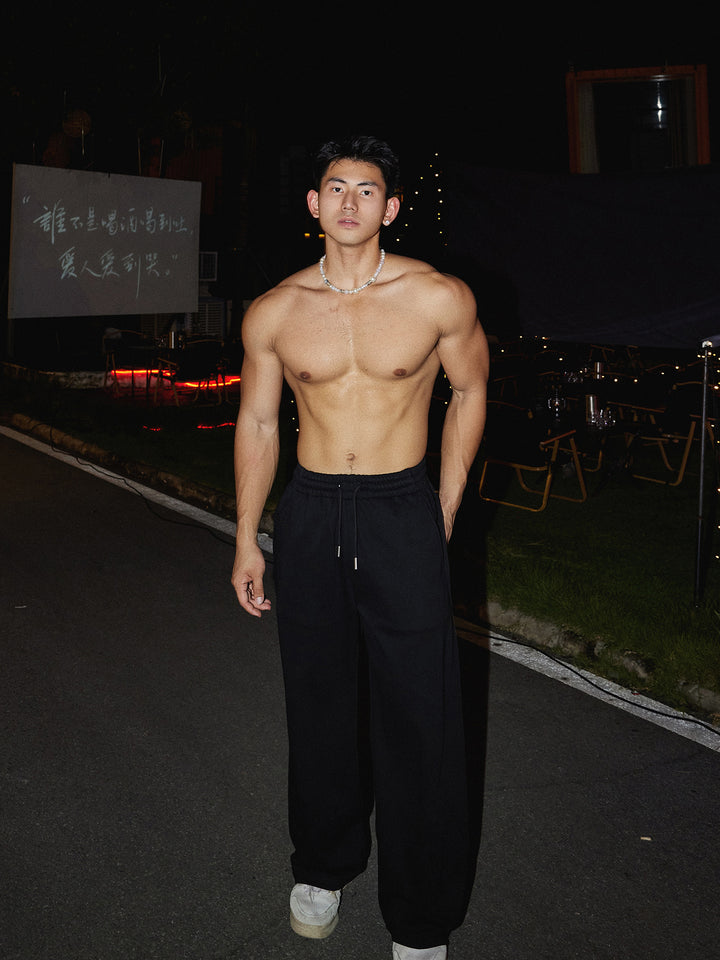 Pantaloni sportivi in felpa versatili con vestibilità comoda 
