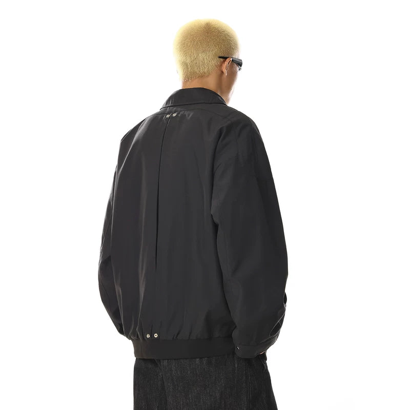 Veste de travail à col rétro à coupe ample 