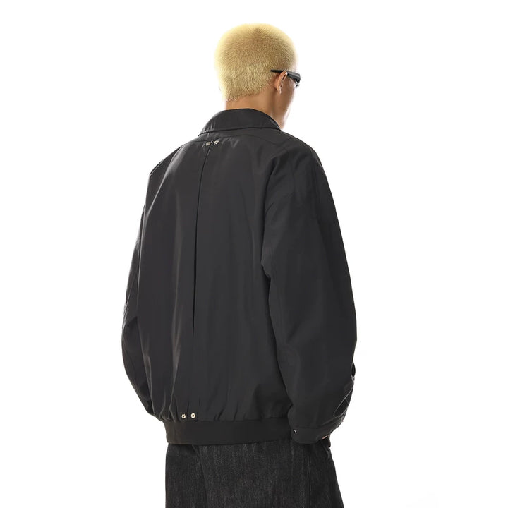 Veste de travail à col rétro à coupe ample 