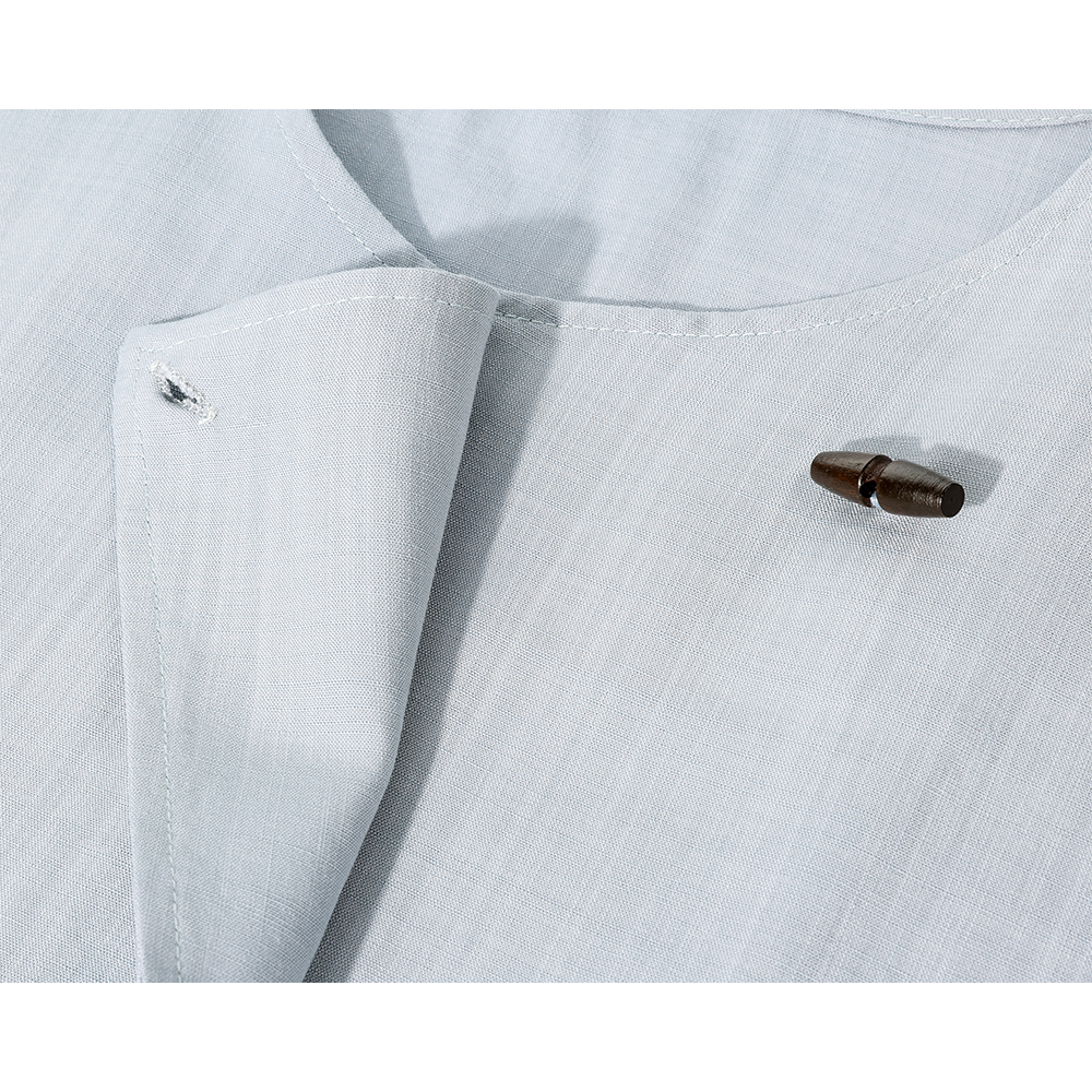 Conjunto de Blusa Cinturada Retro e Calças de Perna Larga 