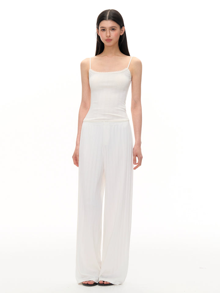 Sleeveless Lounge Pants Set with Camisole
