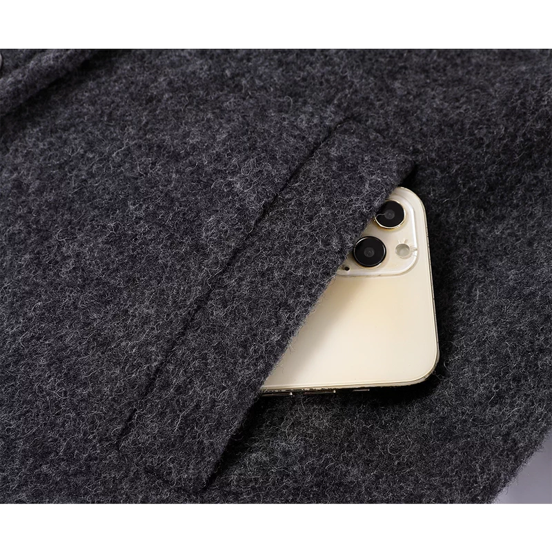 Classic Lapel Short Wool Coat