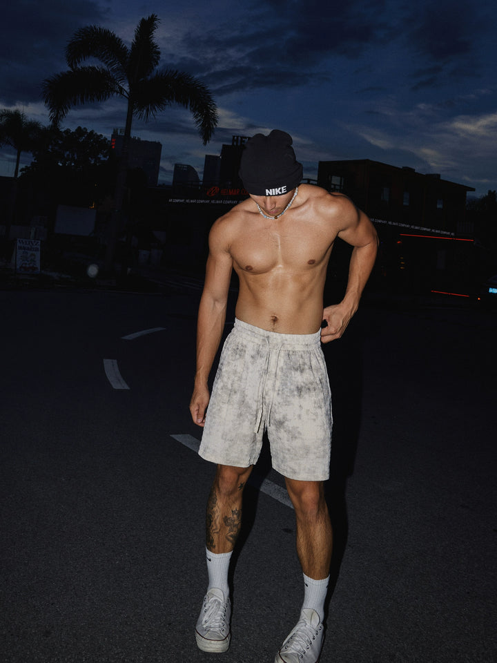 Distressed Shirt and Casual Shorts
