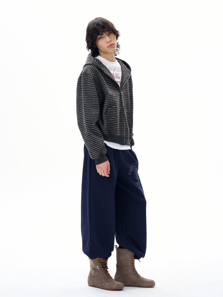 Retro Løs Passform Trykte Sweatpants 