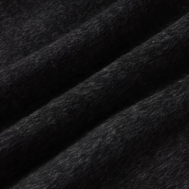 Wool Cashmere Loose Mid-Length Coat