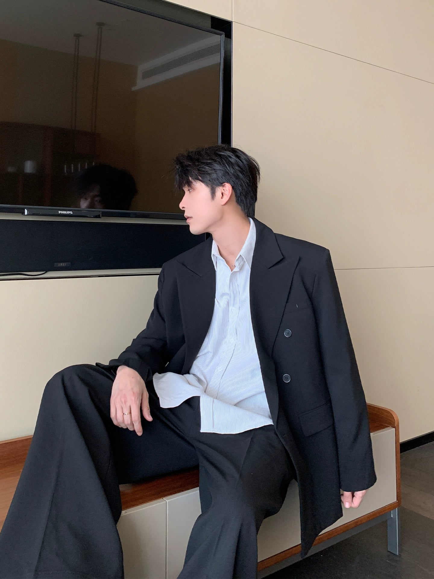 Double-Breasted Jacket and Pants