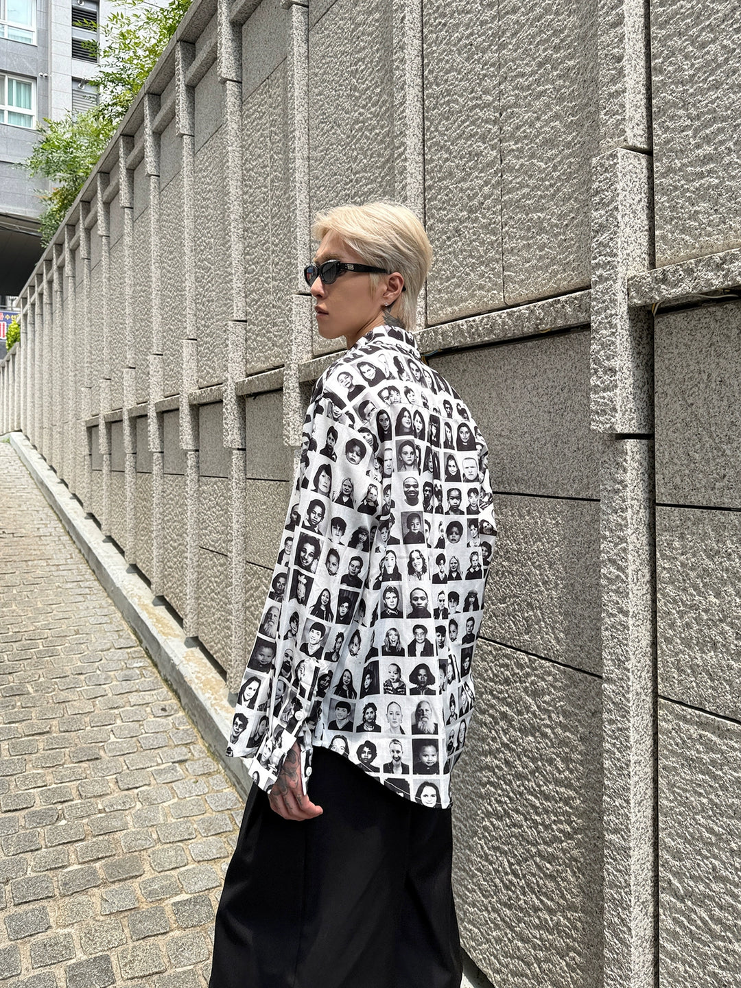 Character Print Long Sleeve Shirt