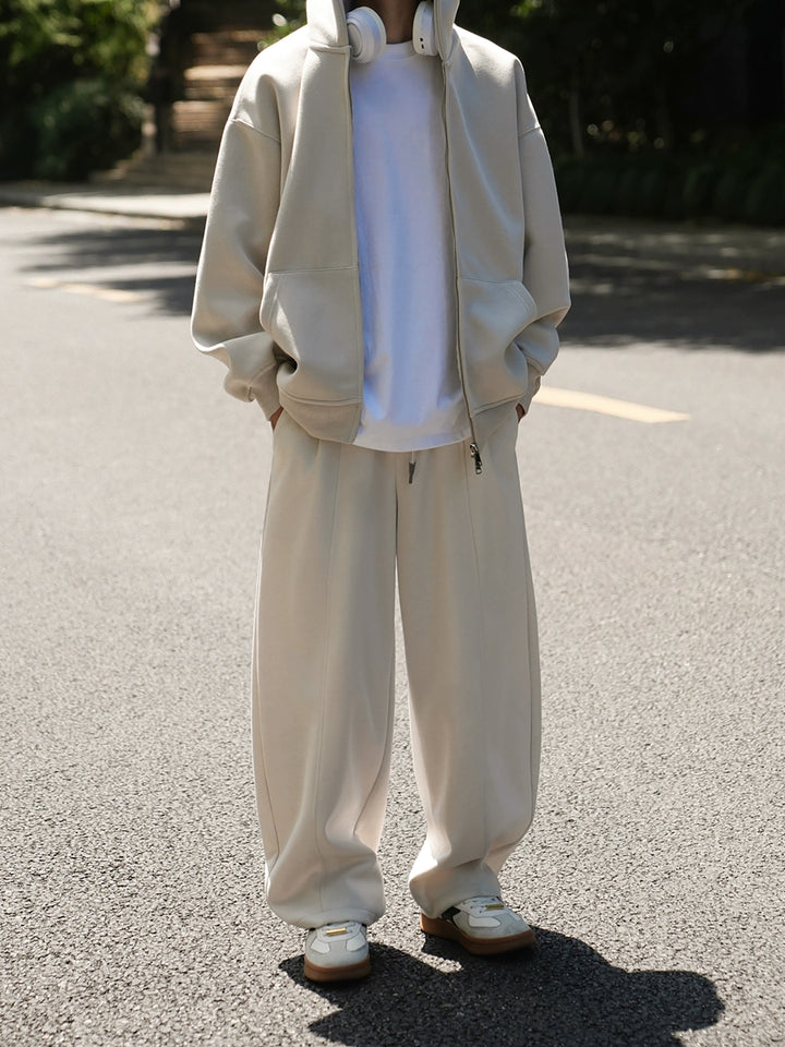 Drawstring Wide Leg Casual Sports Pants